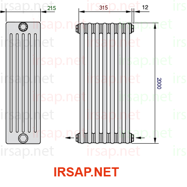 Радиатор IRSAP Tesi 62000/7 T08 CL 01